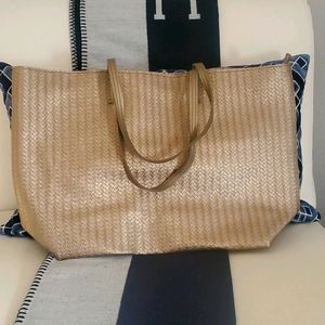 Bath and Body Gold Tote Bag